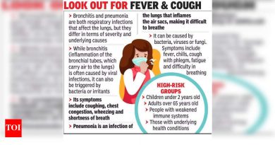 ब्राँकायटिस, न्यूमोनियाची प्रकरणे; डॉक्स अनियमित हवामान उद्धृत करतात