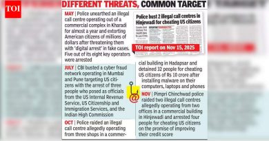 कोरेगाव पार्कमध्ये अमेरिकन नागरिकांची फसवणूक करणाऱ्या बेकायदेशीर कॉल सेंटरचा पर्दाफाश, 5 जणांना अटक