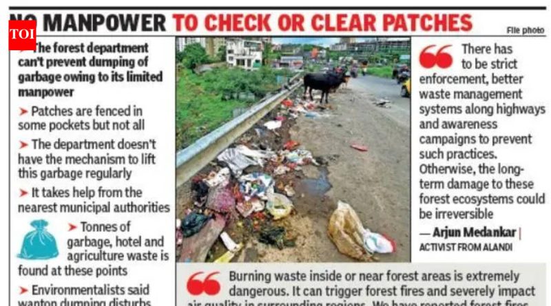 फॉरेस्ट पॅच डंपिंग ग्राउंड बनवतात, पर्यावरण आणि आगीची चिंता वाढवतात