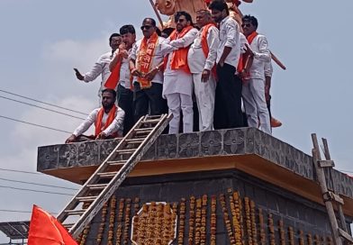 दिलेला शब्द पाळला; सेलू कॉर्नरवर विराजमान झाले शिवराय