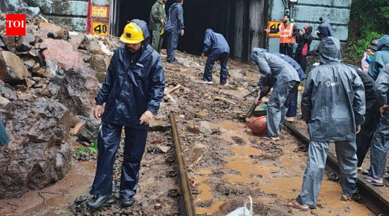 पुणे-लोणावळा रेल्वे विभागात भूस्खलन; 16 गाड्या रद्द, अनेक वळवल्या पुणे-लोणावळा रेल्वे विभागात भूस्खलन; 16 गाड्या रद्द, अनेक वळवल्या