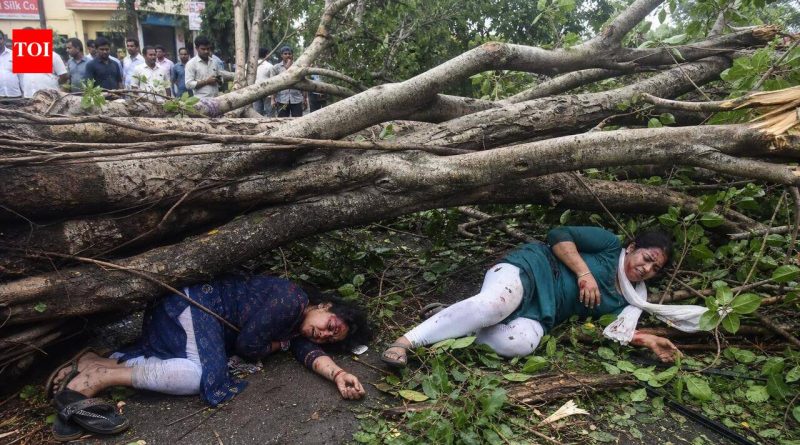जनता वसाहत येथे वटवृक्ष अंगावर पडल्याने दोन महिला जखमी | पुणे बातम्या जनता वसाहत येथे वटवृक्ष अंगावर पडल्याने दोन महिला जखमी | पुणे बातम्या