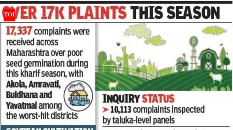 सोयाबीनची खराब उगवण केल्याबद्दल खासगी बियाणे कंपन्यांना ८५ प्रकरणांना सामोरे जावे लागले, 1,000 तक्रारी असूनही सरकारी मालकीच्या महाबीजवर कारवाई नाही